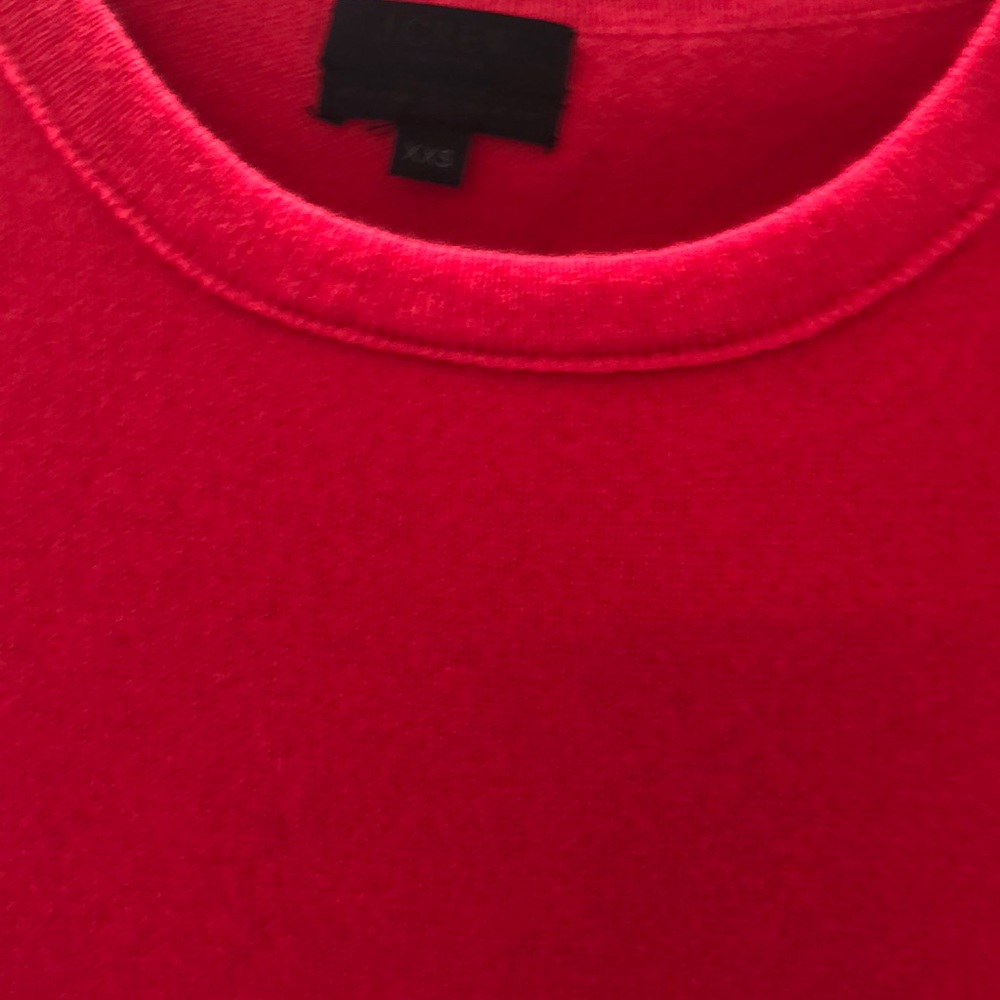 Jcrew Cashmere Bright Fire Engine Red Sweater - image 2